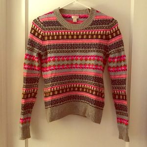 J crew fair isle sweater!